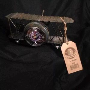 Rustic Airplane Clock